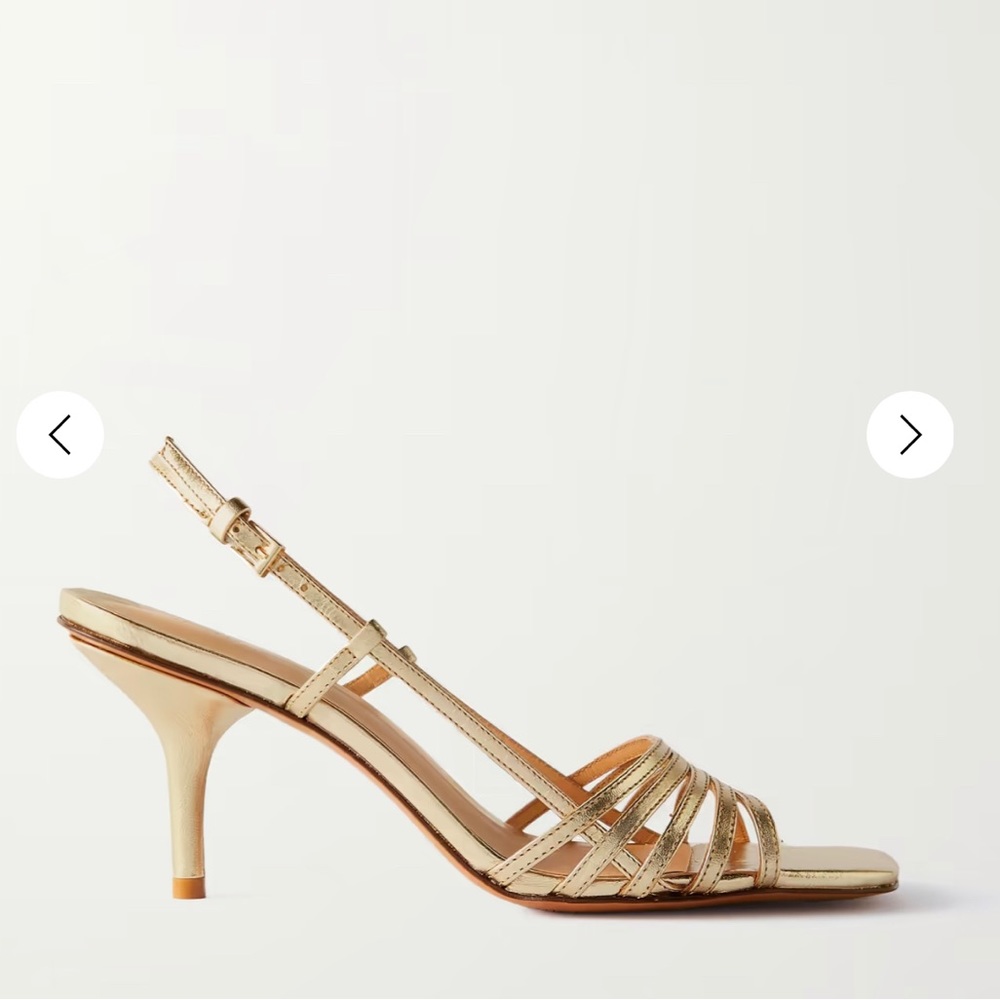 Elsie gold reformation sling back